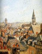 Camille Pissarro Old under the sun roof Spain oil painting artist
